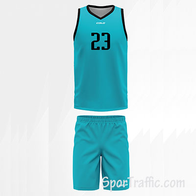 Training basketball uniform kit jersey and shorts