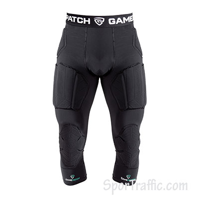 GAMEPATCH 3-4 tights with full protection black PTFP02-170