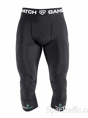 GAMEPATCH 3/4 tights with knee padding TKP02-170 black