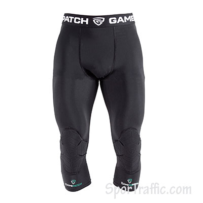 GAMEPATCH 3/4 tights with knee padding TKP02-170 black