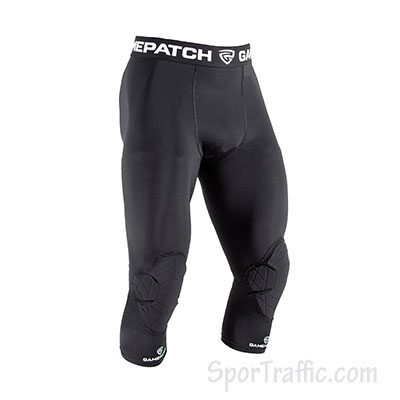 GAMEPATCH 3/4 tights with knee padding black