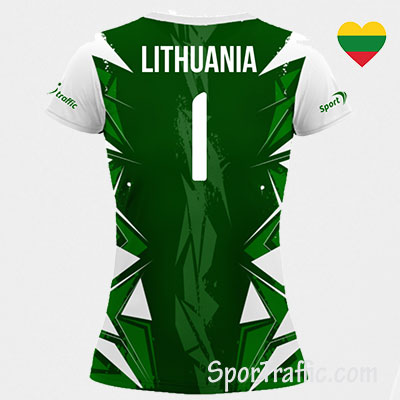 Lithuanian National Squad Women Volleyball Jersey Green