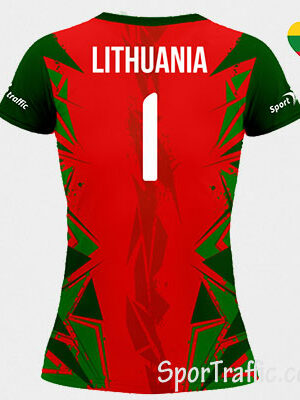 Lithuanian National Squad Women's Volleyball T-Shirt Red