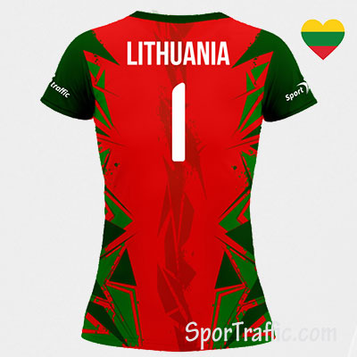 Lithuanian National Squad Women's Volleyball T-Shirt Red