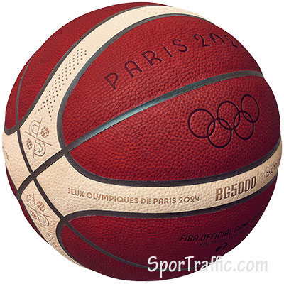 MOLTEN B7G5000-S4F Olympic Games Basketball Ball Rings