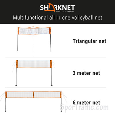 SHARKNET volleyball portable set net options