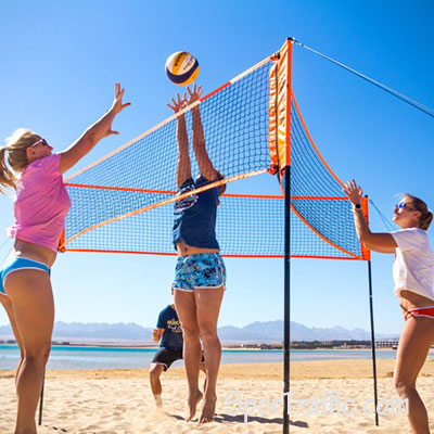 SHARKNET volleyball portable set sand